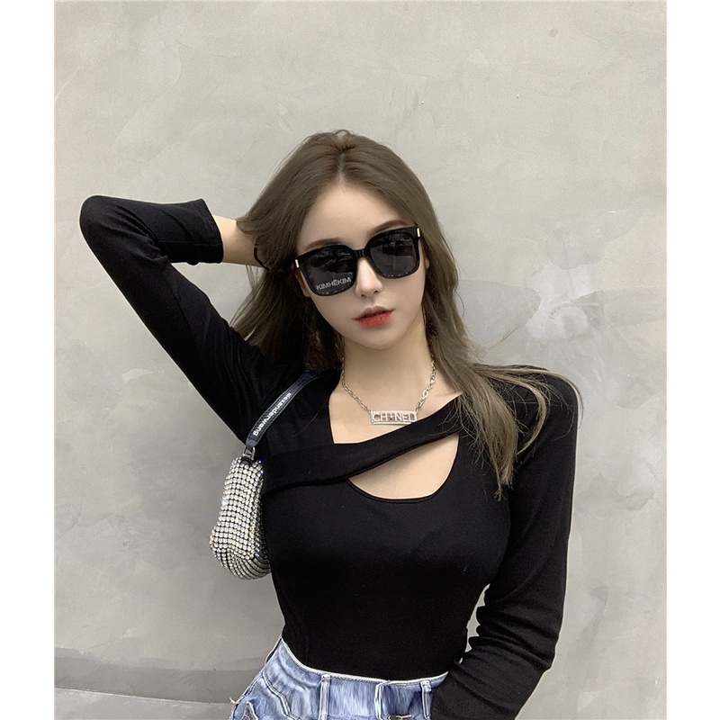 Áo Thun Tay Dài JH-CX-105 Màu Trơn Thời Trang Mùa Thu Cho Nữ