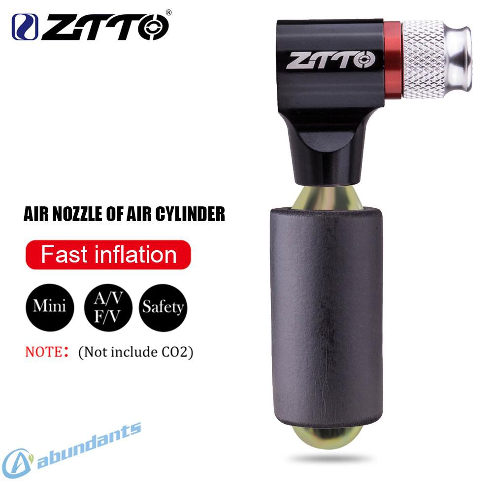 Máy Bơm Co2 Ztto Co2 + Ống Cách Nhiệt Cho Lốp Xe Đạp Leo Núi Presta American Valve No Co2