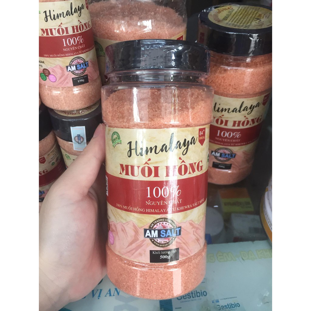 Muối hồng Himalaya 100% nguyên chất