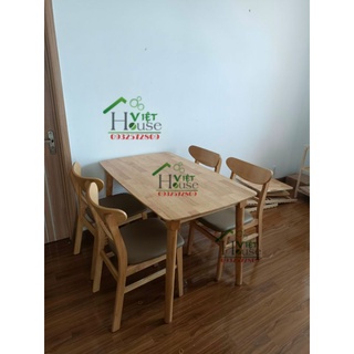Bộ Bàn ăn Mango tự nhiên cao cấp 1,2m