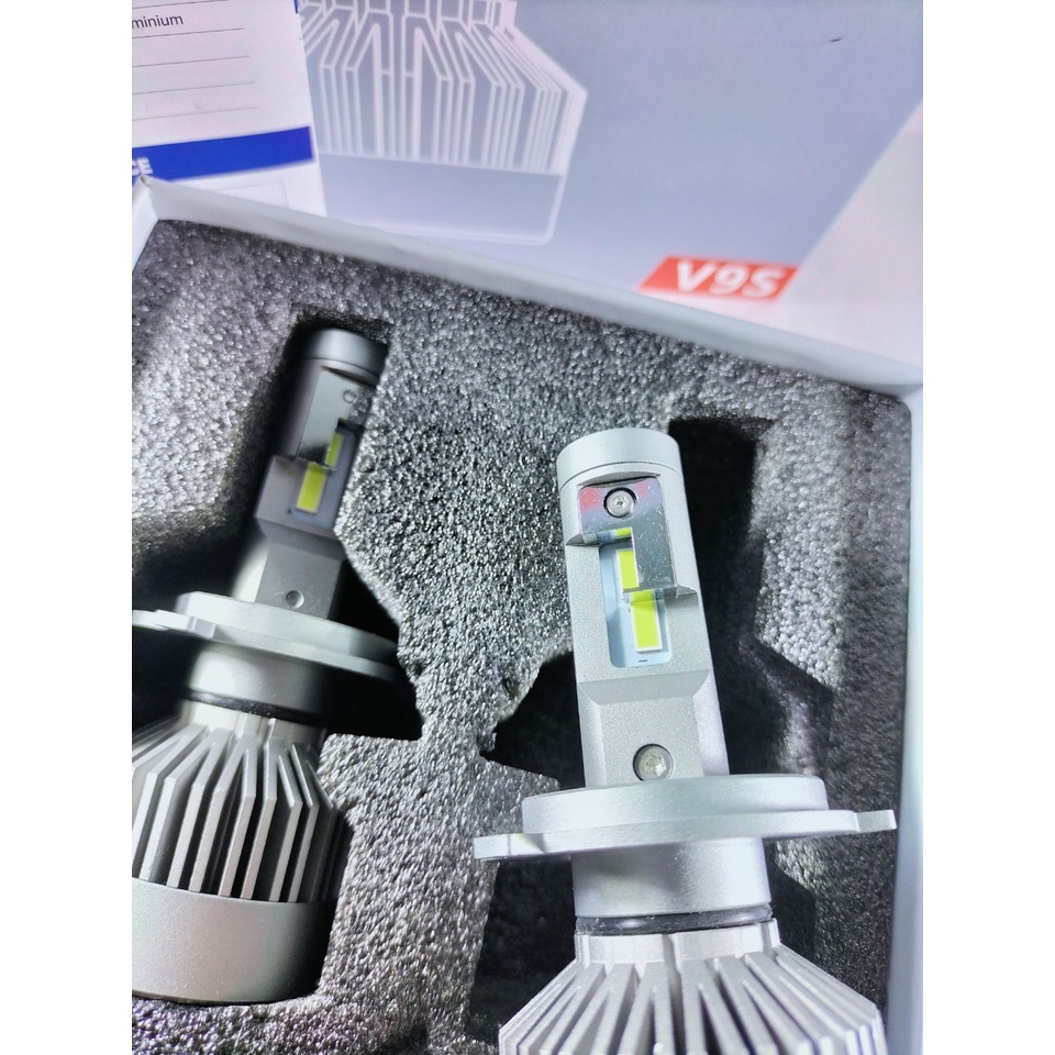 Đèn pha led Kenzo V9s 60W mẫu mới nhất 2022 chân H4 bảo hành 2 năm