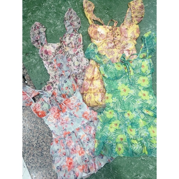 Đầm 2 Dây Cánh Tiên Babydoll Kẻ Caro Hồng 2 Tầng Bèo Vai Đính Hoa Nổi Freesize