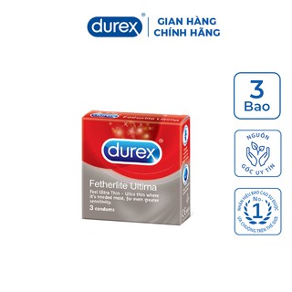 Bao cao su Durex Fetherlite Ultima 3 bao/hộp