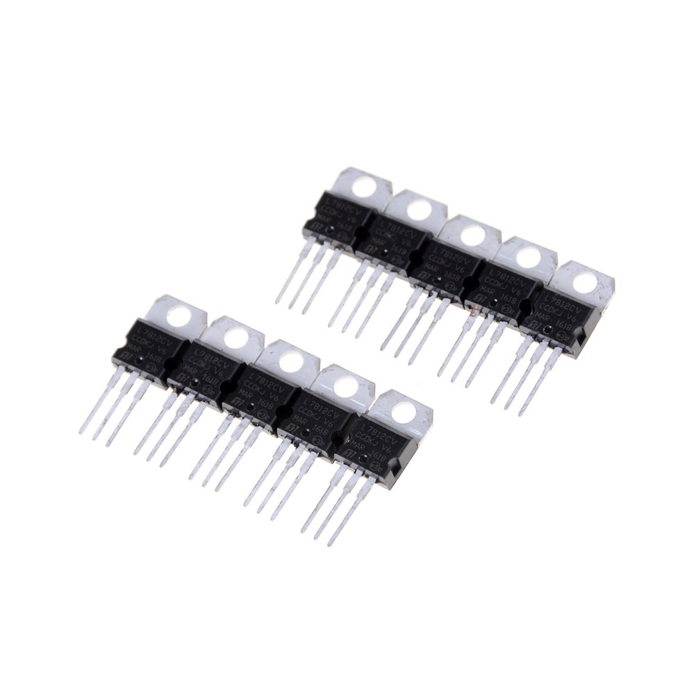 Set 10 Điện Áp IC L7812CV L7812 TO-220 12V Chuyên Dụng