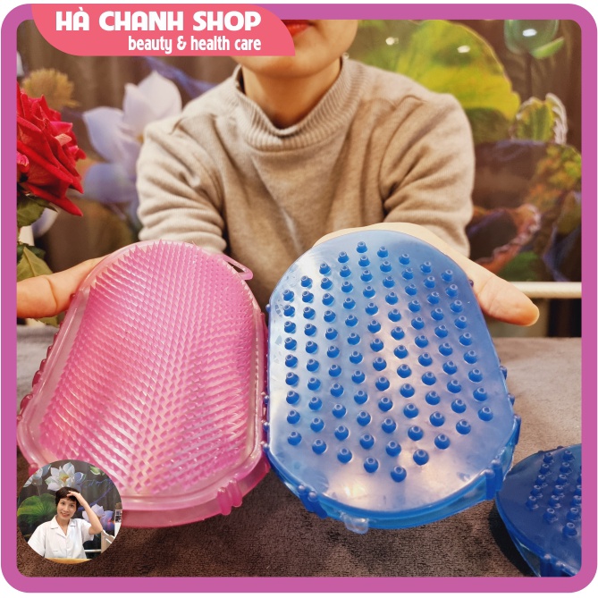 Lược Chải Massage Body Chải Thông Kinh Lạc Bàn Chải Tan Mỡ Bụng 2 Mặt Silicon Mềm Mại Dụng Cụ Massage Chăm Sóc Sức Khỏe