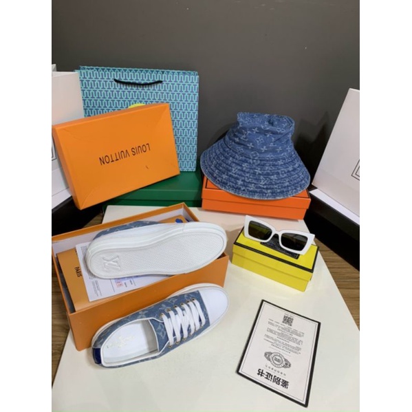 ld(VIDEO) Giày Thể Thao Xanh Da Mềm Êm Fullbox Bill Túi Hãng Cao Cấp