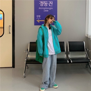 Áo hoodie zip trơn