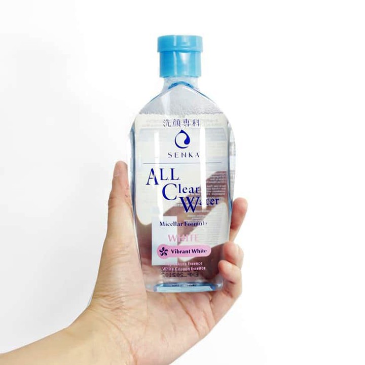 Nước Tẩy Trang Dưỡng Trắng Senka All Clear Water Micellar Formula White (Hồng) | BigBuy360 - bigbuy360.vn