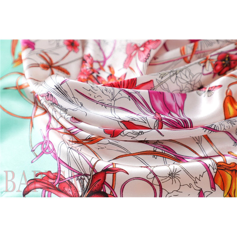 Khăn bandana quàng cổ turban lụa vuông ,khăn bandana đội đầu thời trang A12