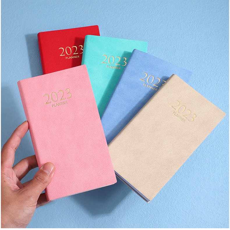 Sổ Tay Ghi Kế Hoạch A6 2023 Agenda Chất Liệu Da PU
