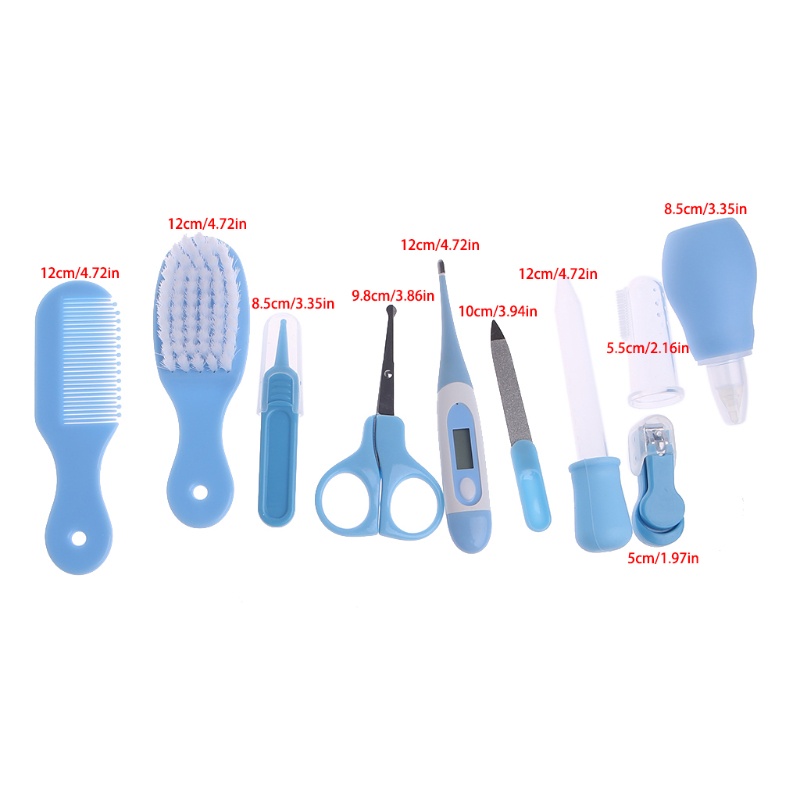 Bộ 10 Dụng Cụ Vệ Sinh Chăm Sóc Sức Khỏe Cho Bé Sơ Sinh