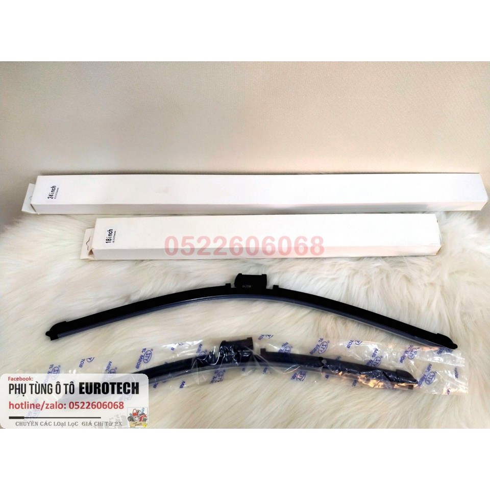 01 Đôi Gạt mưa silicon @ Ford ' Ranger ' XLS ' XLT ' Wildtrak ' Raptor ' 2013 ~nay, Everest 2016~ nay Hãng BOSM  DOLY