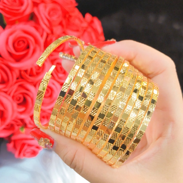 Vòng xi men mạ vàng 18k bền màu