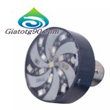 Bóng led hậu xoay chớp lớn gắn xe máy (vỏ đen sáng nhiều màu) 206408 + Tặng 1 Đèn Led gắn van xe .