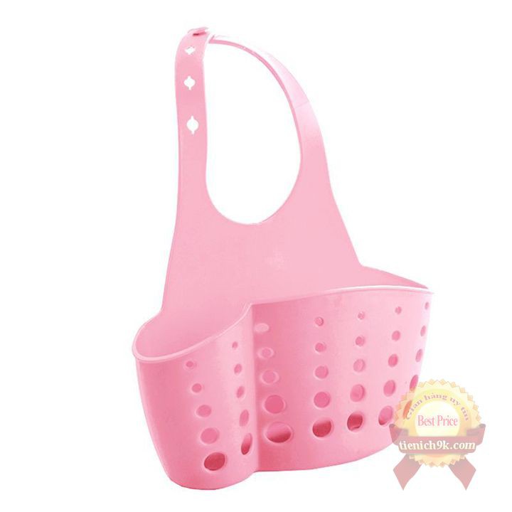Giỏ đựng đồ nhựa đa năng nhỏ gọn có lỗ thoát nước móc treo cho nhà bếp