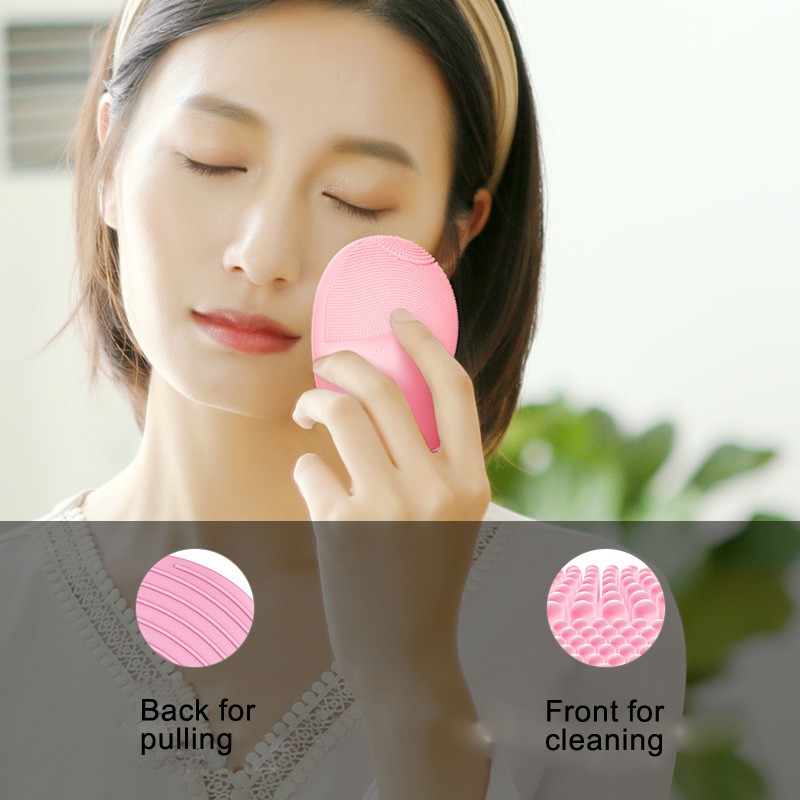 Máy massage mặt đầu silicon mềm xóa mụn đầu đen Pritech | BigBuy360 - bigbuy360.vn