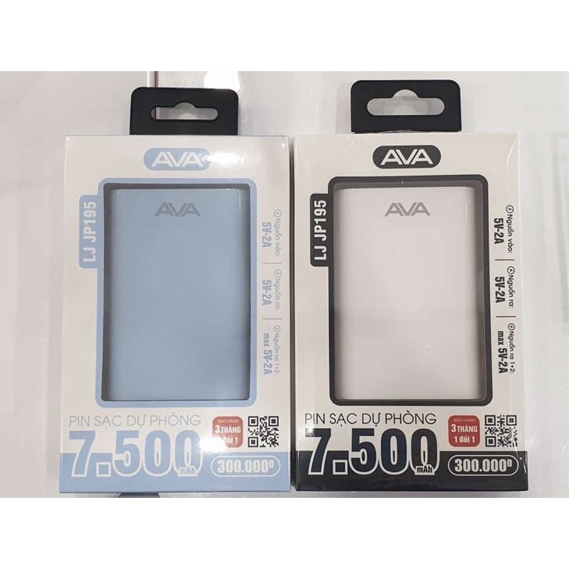 Sạc dự phòng 7500mAh ❤️TẶNG kèm dây sạc❤️