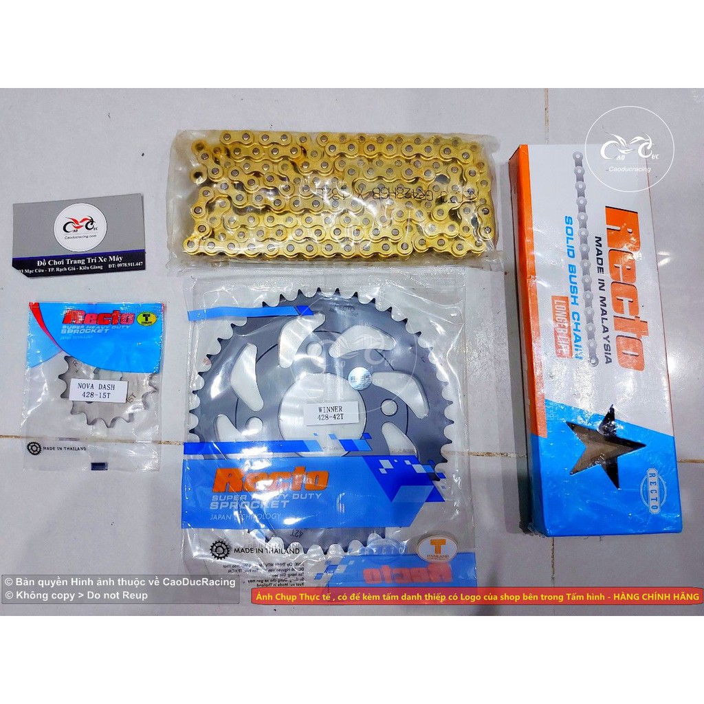 Bộ NSD Winner Recto V1 X sonic CBR thái lan cả bộ nhông sên đĩa