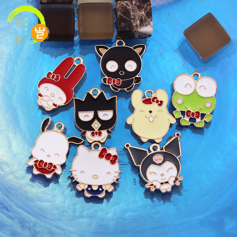 Bán Sỉ!Sanrio Phụ Kiện Trang Sức Vòng Tay/ Dây Chuyền Hình Mèo Hello Kitty/ Melody/ Chú Chó Tai To Dễ Thương diy