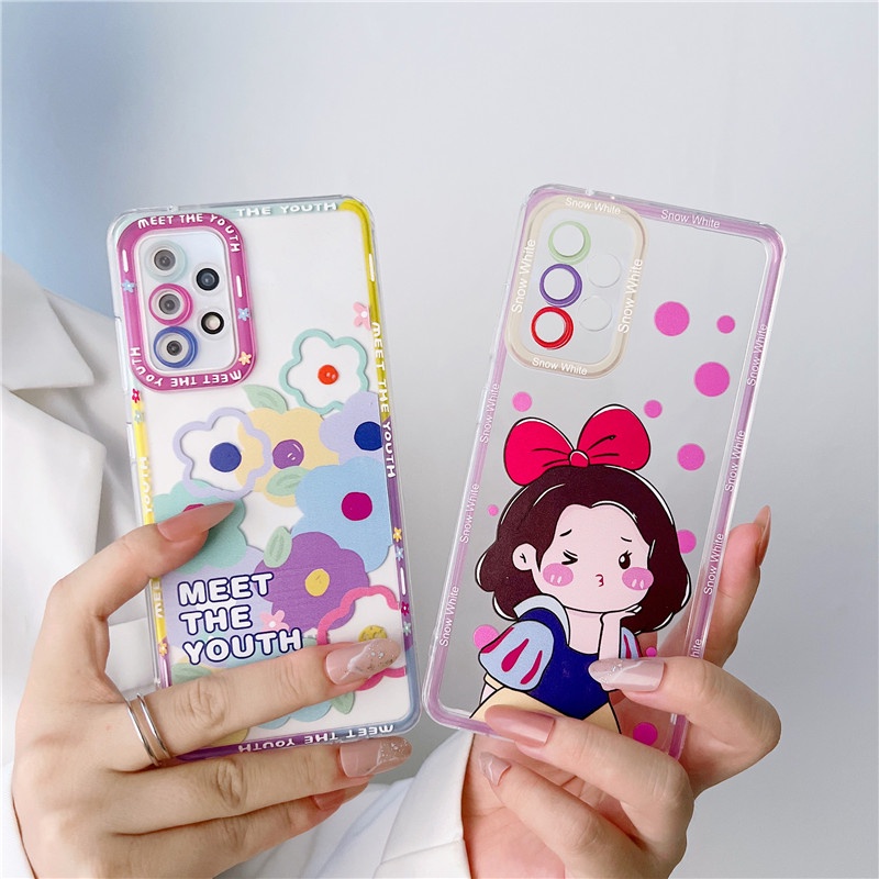 Ốp điện thoại in hoạt hình cho OPPO A15 A16 A9 A5 A53 2020 A5S A1K A37 A12 A3S A54 A55 A74 A95 4G REALME C1 RENO5 F