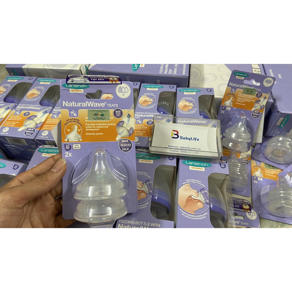 Bình sữa momma lansinoh 160ml, 240ml chính hãng