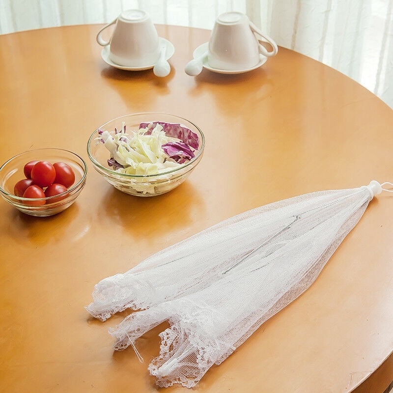 Lồng Bàn Đậy Thức Ăn Bằng Nylon Chống Muỗi Có Thể Tháo Rời Tiện Dụng Cho Gia Đình