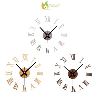 Đồng hồ dán tường DIY số La Mã thiết kế 3D độc đáo – Có 3 màu sắc lựa chọn – ĐK 60 cm