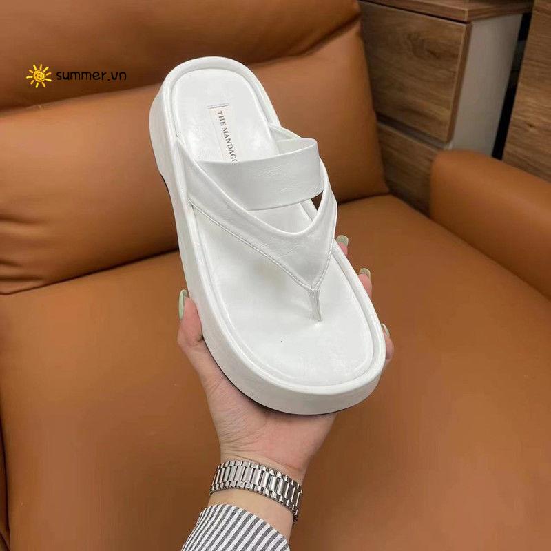 Dép Xỏ Ngón Đế Dày Thời Trang Mùa Hè 2022 Mới Cho Nữ