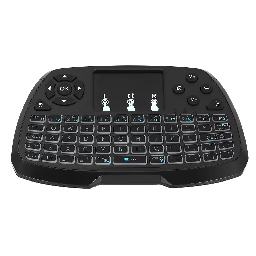 Bàn Phím Qwerty Không Dây 4 Màu 2.4ghz Cho Tv Box Android