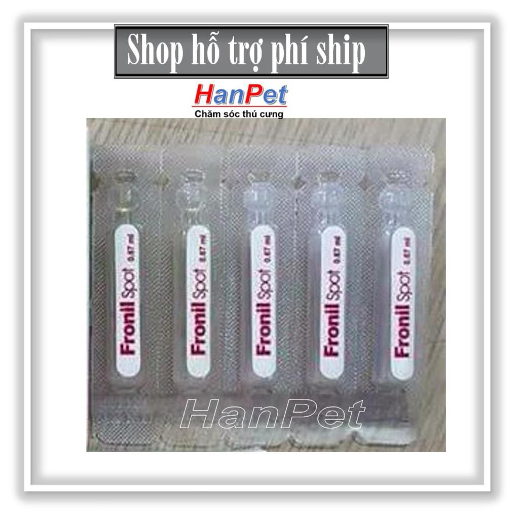 Hỗ trợ Ship- - nhỏ gáy trị ve rận FRONIL SPOT dạng ống  hanpet 116
