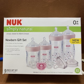 (Mẫu mới nhất) Set 4 bình sữa Nuk Simply Natural 150ml – 270ml và phụ kiện