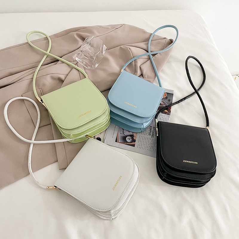 Túi Đeo Vai Màu Trơn Thời Trang Hàn Quốc Cho Nữ IELGY