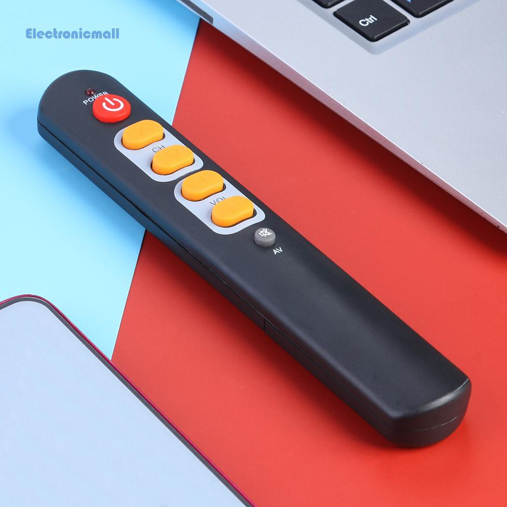 ElectronicMall01 Universal 6 Big Yellow Button Learning Remote Control Copy IR Remote for TV STB