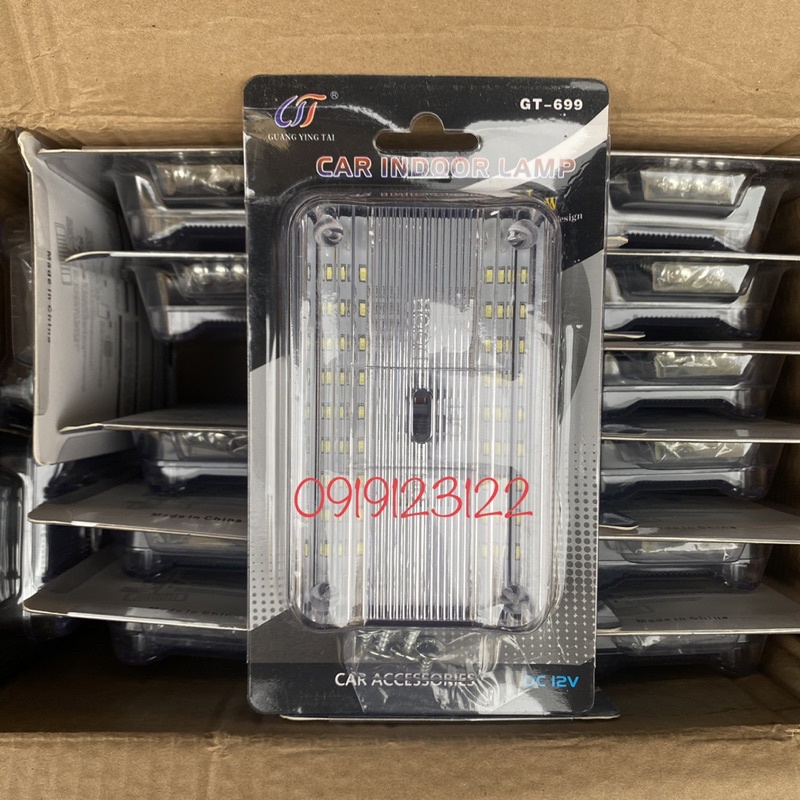 Đèn LED gắn trần xe hơi 36 bóng 12V siêu sáng kèm phụ kiện
