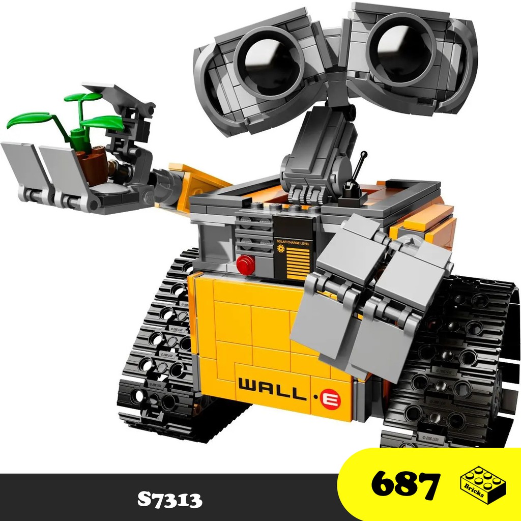 Đồ chơi lắp ráp Wall E, Xếp hình thông min, Robot người máy dễ thươn, Đồ chơi trí tuệ
