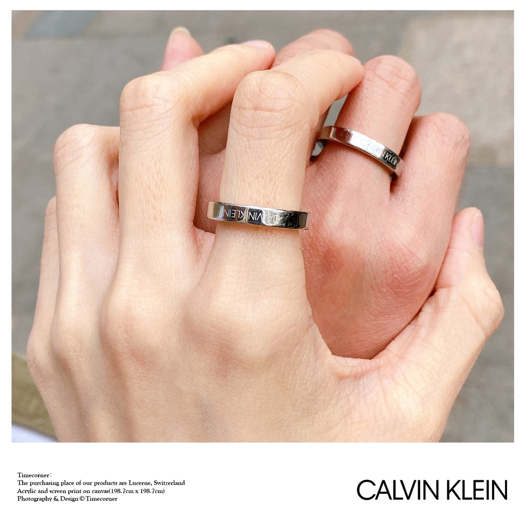 Nhẫn cặp đôi Calvin Klein Hook Ring - Nhẫn CK Authentic, thẻ tag, bill check Code