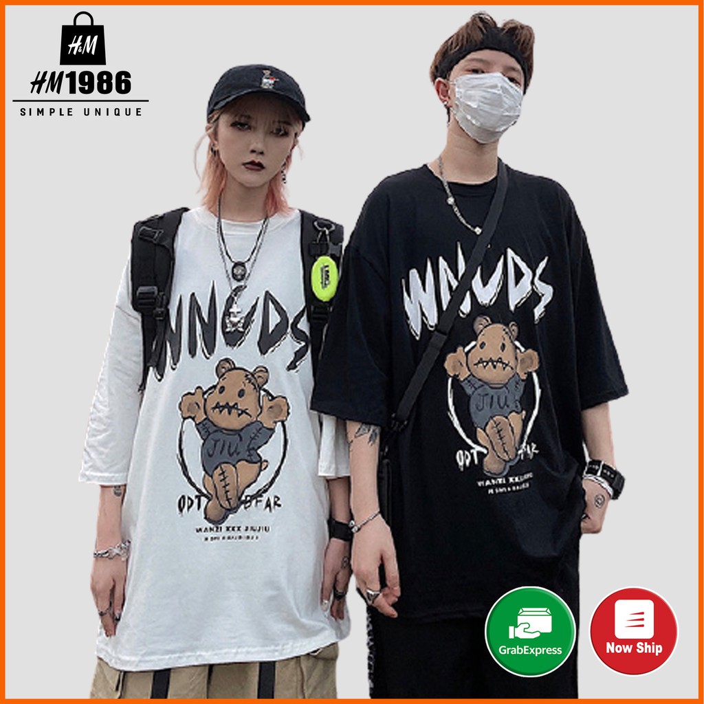 Áo thun tay lỡ form rộng unisex HM1986 3023