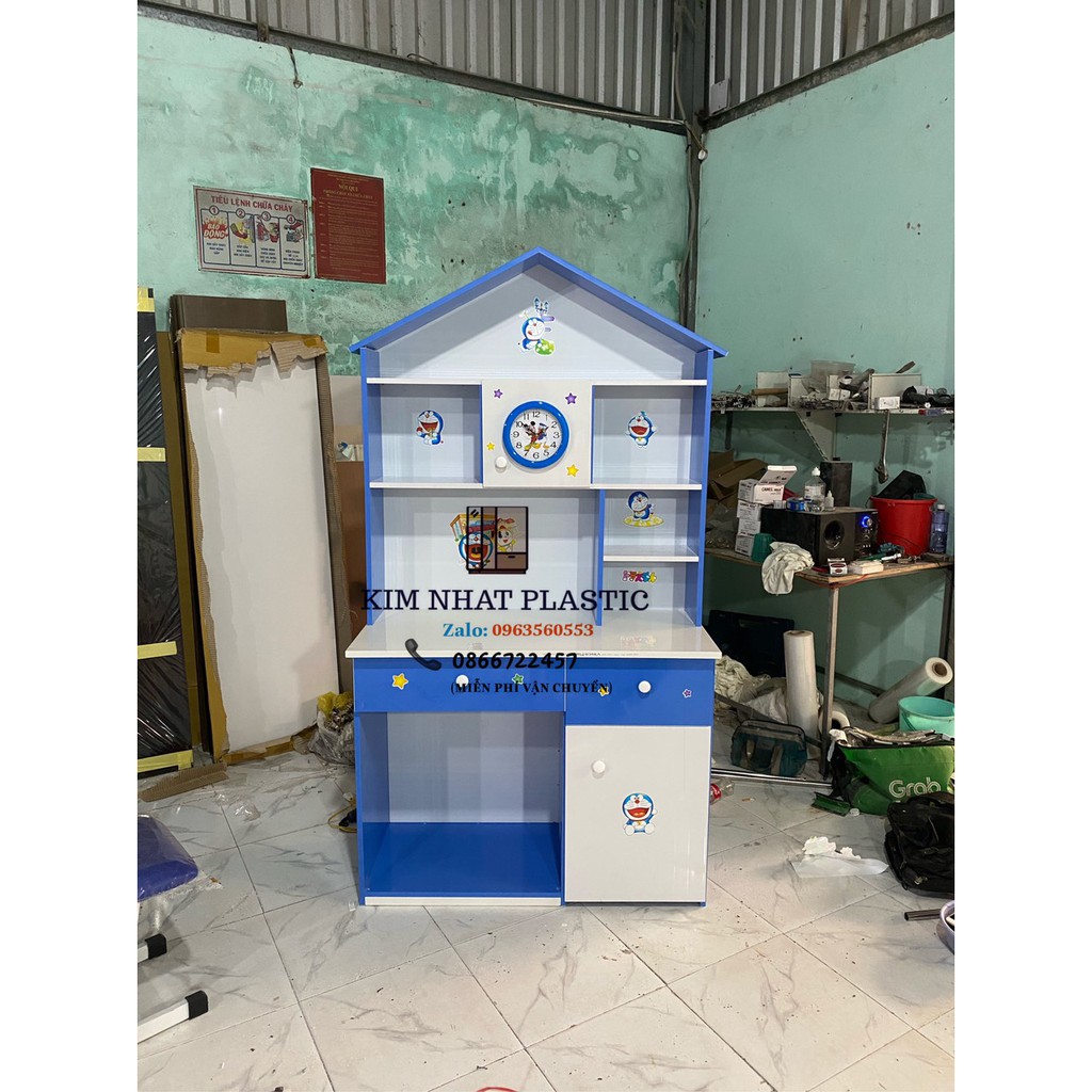 BÀN HỌC SINH NHỰA ĐÀI LOAN CÓ MÁI NHÀ SIÊU ĐẸP FREESHIP TPHCM