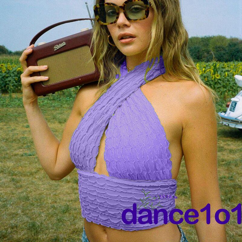 Áo dây hở lưng màu trơn thời trang dành cho nữ