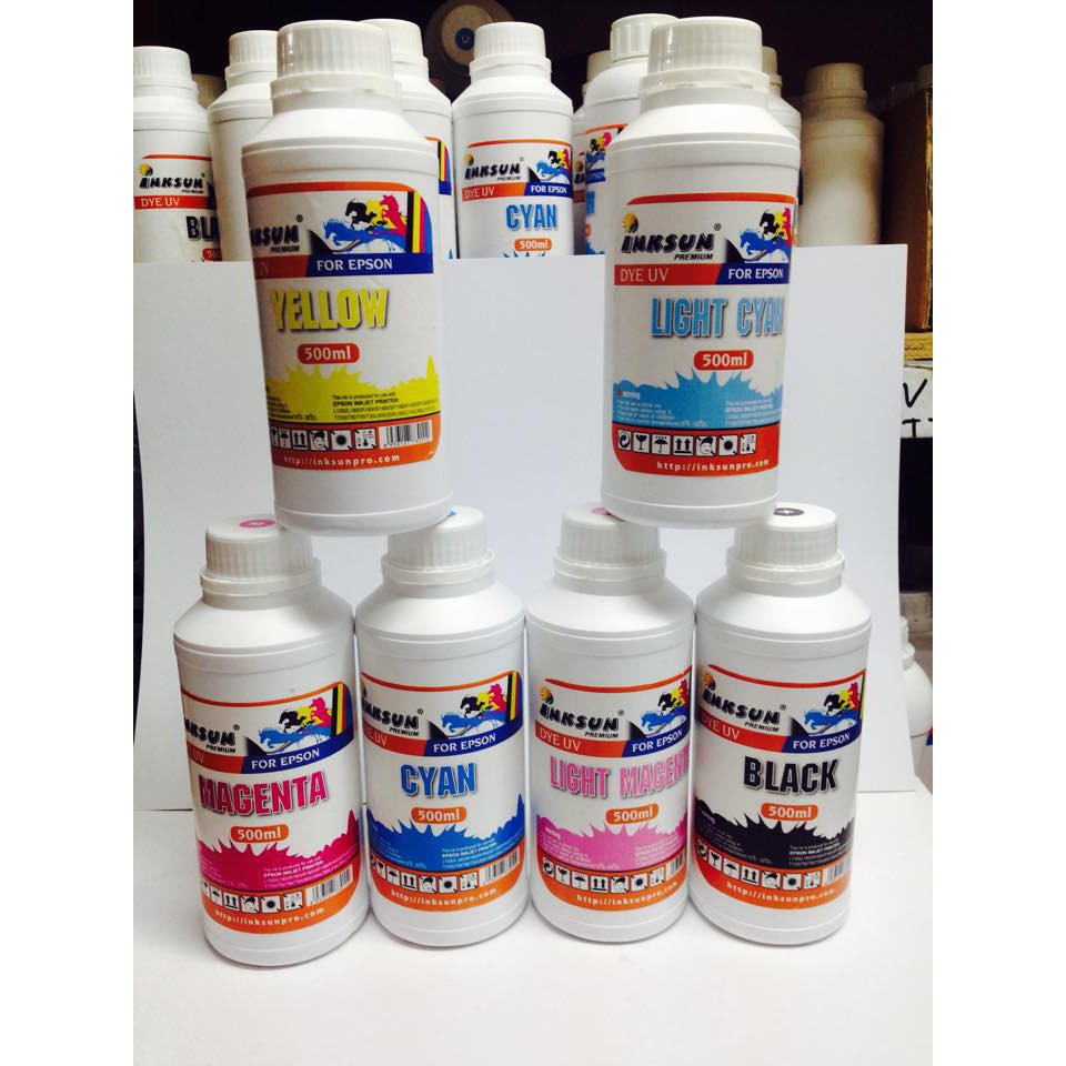 6 Lit mực Epson dye uv inksun