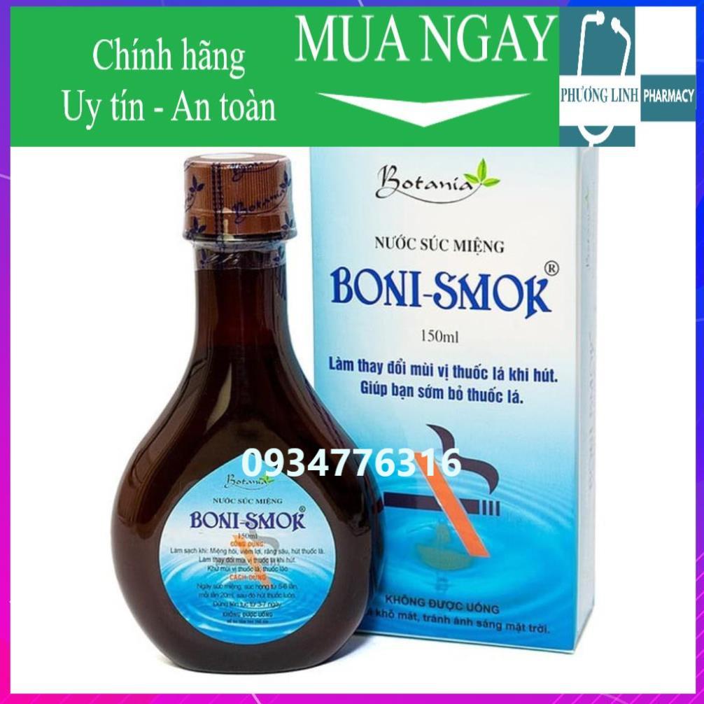 ✅ Nước súc miệng cai thuốc lá Boni-smok giúp cái thuốc lá 150-250ml