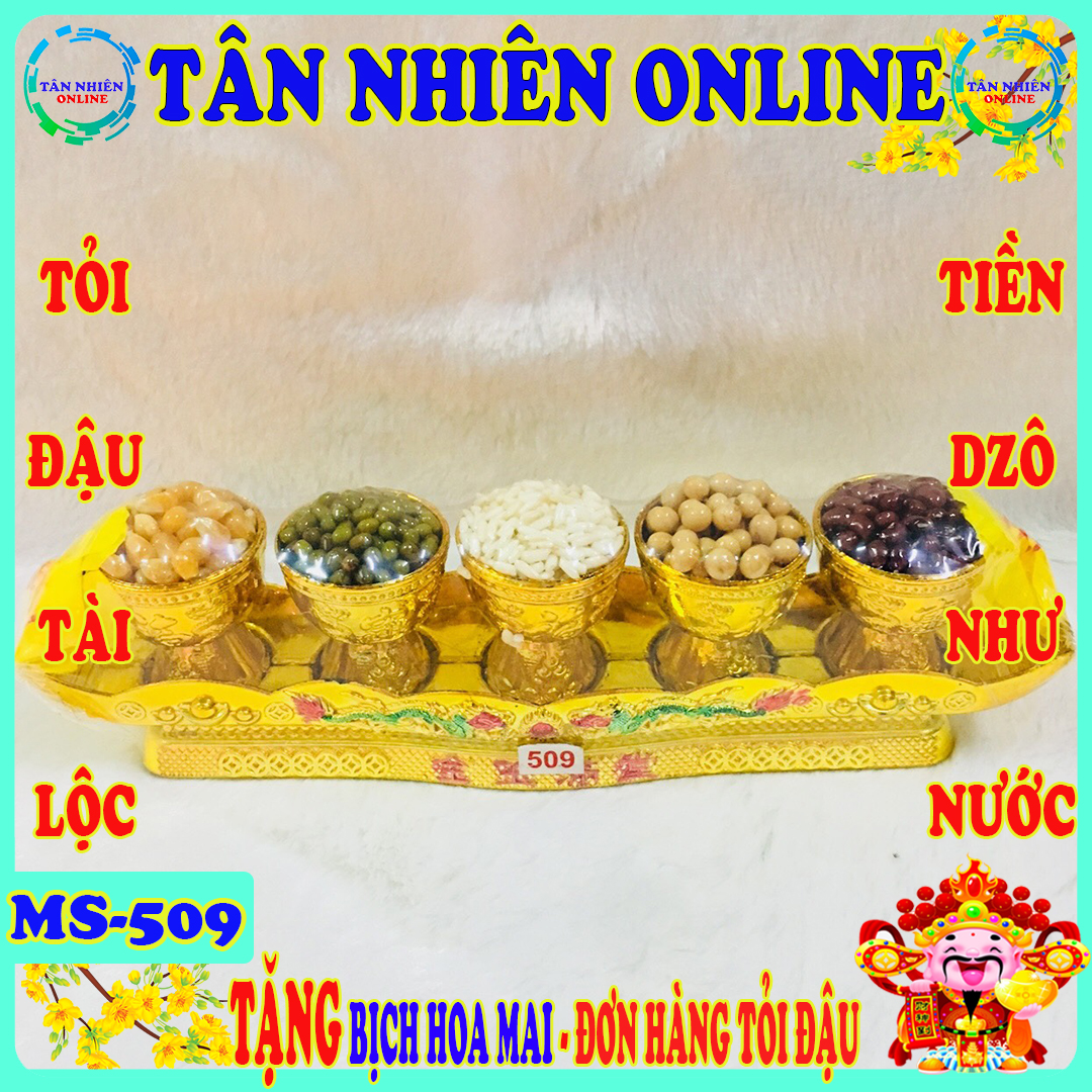 Tháp ngọc thực ngũ hành trang trí bàn thờ Ông Địa Thần Tài mang lại tiền tài cho gia chủ Tỏi đậu Tài Lộc MS-509