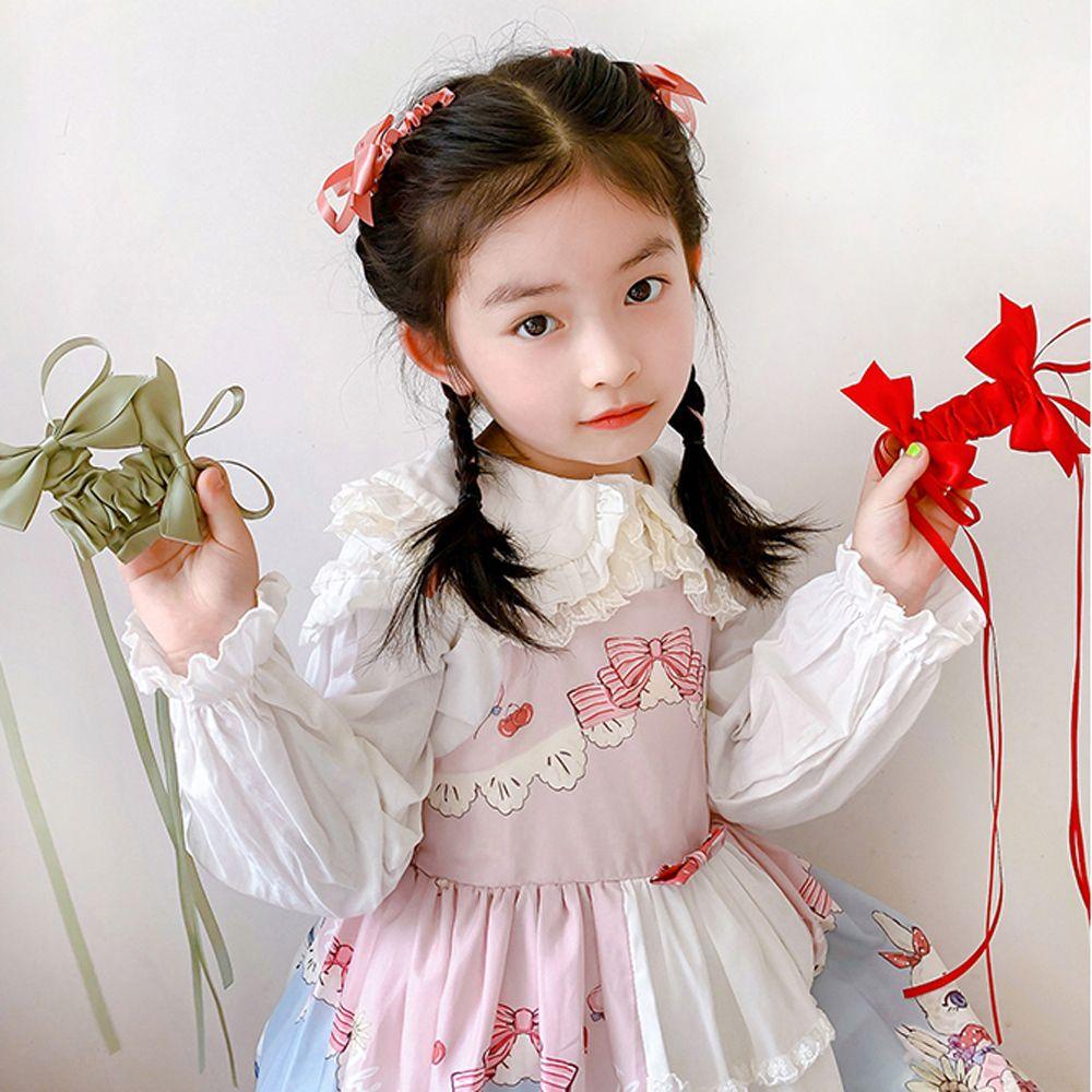 QQMALL Kẹp Tóc Hình Nơ Phong Cách Lolita Nhật Bản Ngọt Ngào Cho Nữ