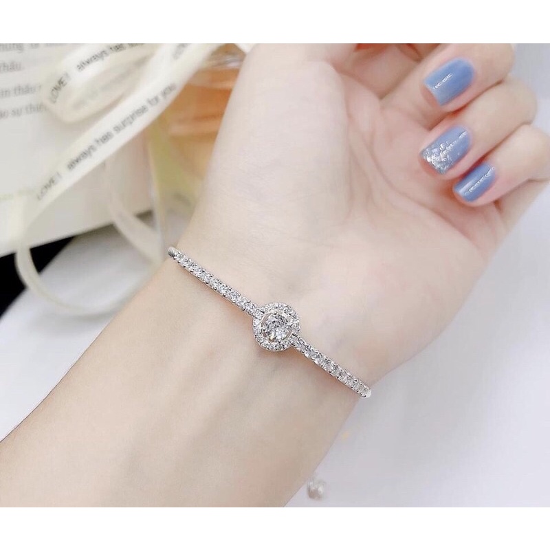 LẮC TAY VUÔNG TRÒN CỰC HOT CHO BẠN NỮ - CHẤT LIỆU BẠC TA