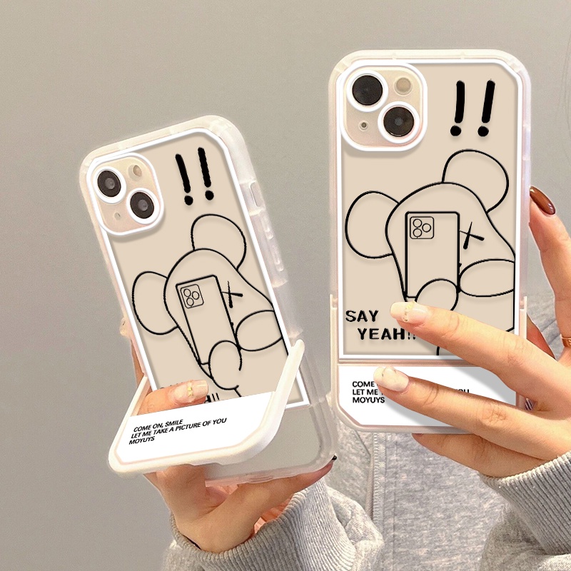 Ốp Điện Thoại Dẻo Trong Suốt Họa Tiết Hoạt Hình Gấu Cho IPhone 13 12 11 Pro MAX 7 8 Plus 6 6S X XR XS MAX SE 2020