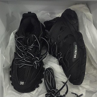 Giày Sneaker Balen Track Trainer Full Black (fullbox+freeship)