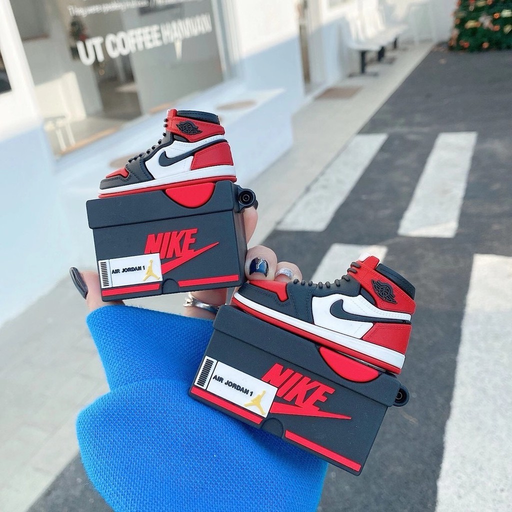 Vỏ Bảo Vệ Hộp Sạc Tai Nghe airpods 1/2/3 pro Hình Giày Nike Air Jordan Thời Trang