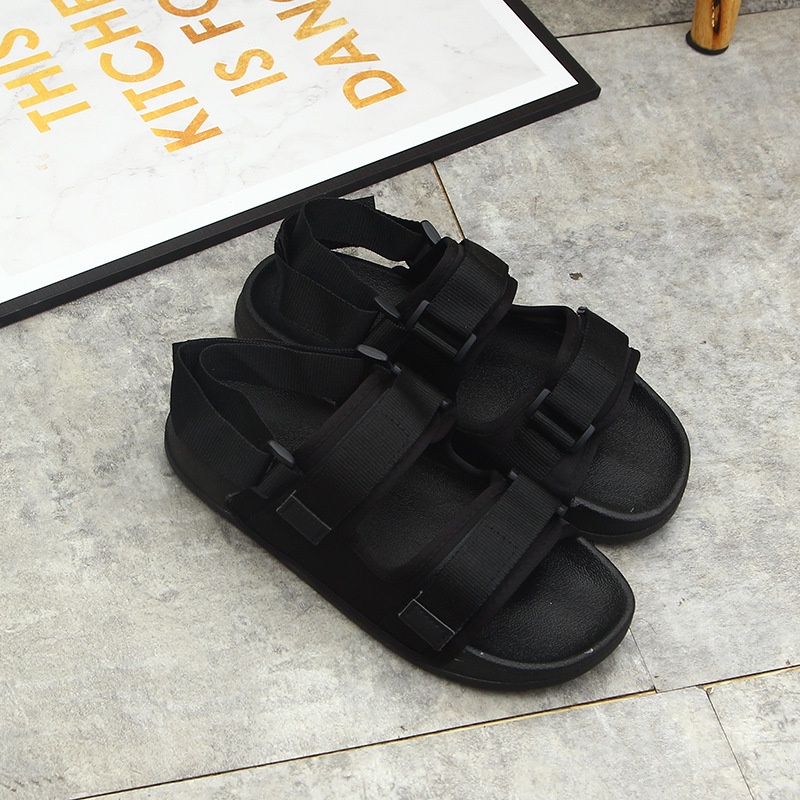 Sandal ulzzang unisex học sinh nam nữ đế bằng quai ngang