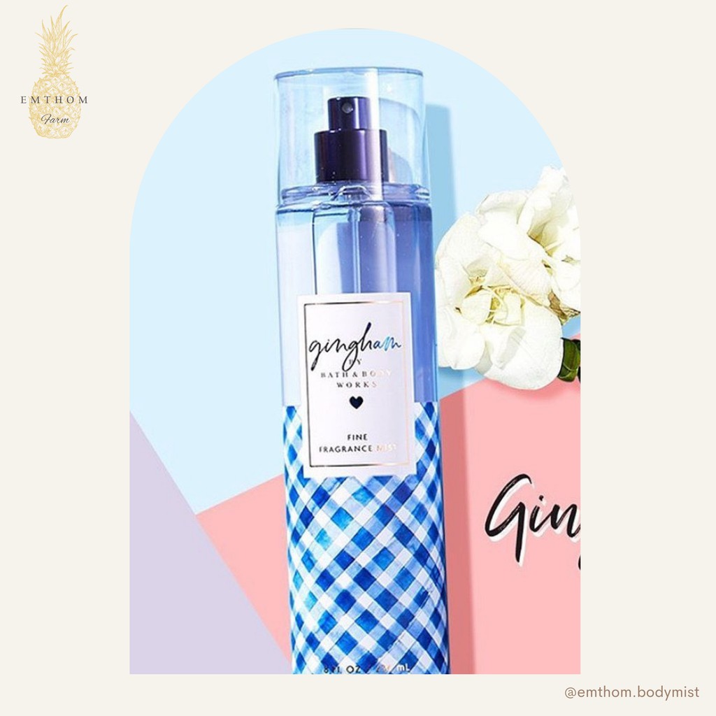 [Body mist] Xịt thơm Bath and Body Works - Gingham