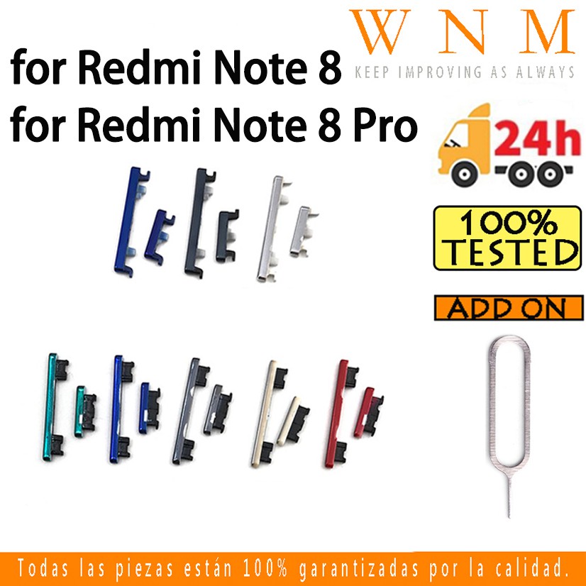 Nút Nguồn + Nút Nguồn + Nút Bấm Xuống Thay Thế Chuyên Dụng Cho xiaomi redmi note 8 / pro redmi note8